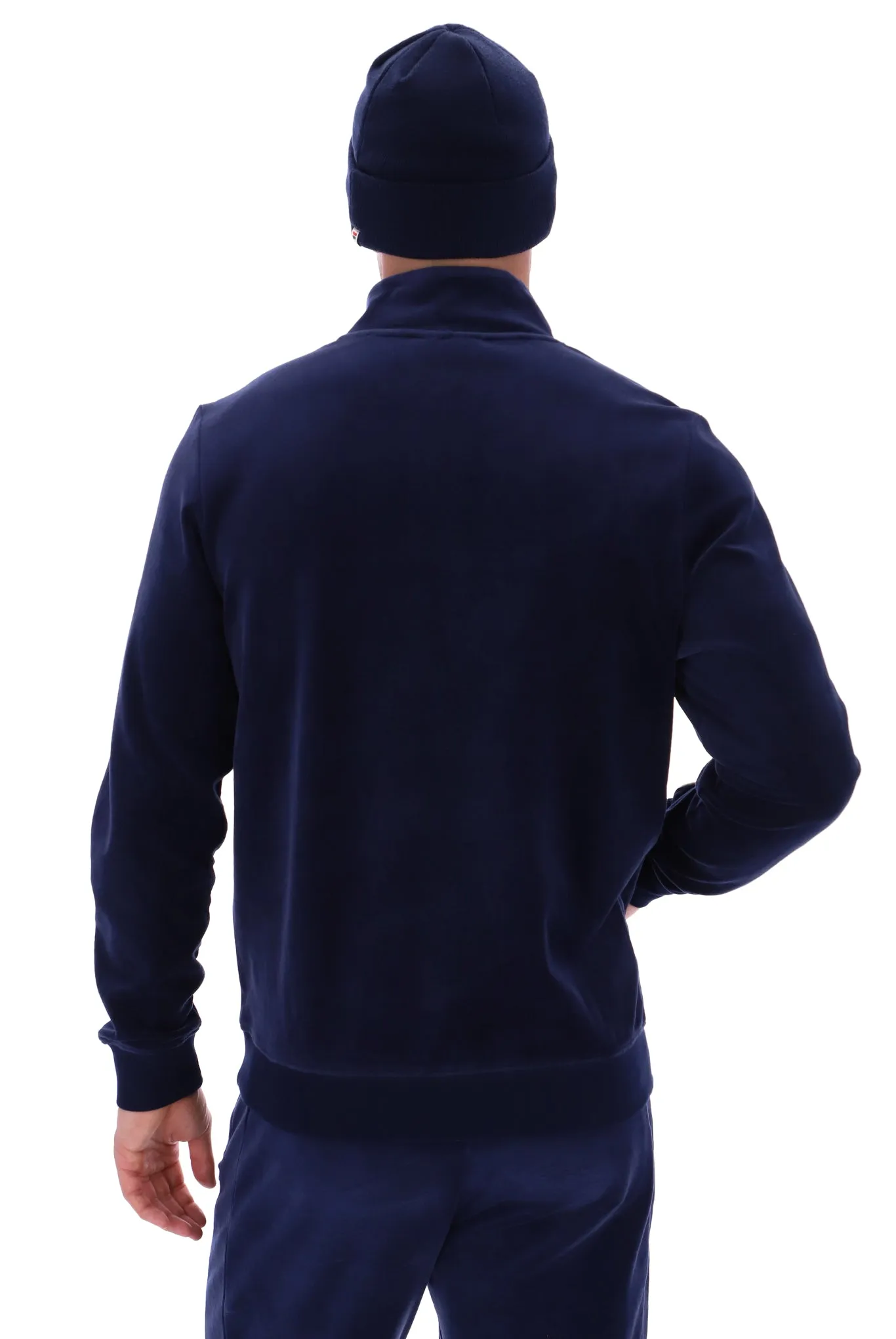 Duke Velour 1/4 Zip With Piping