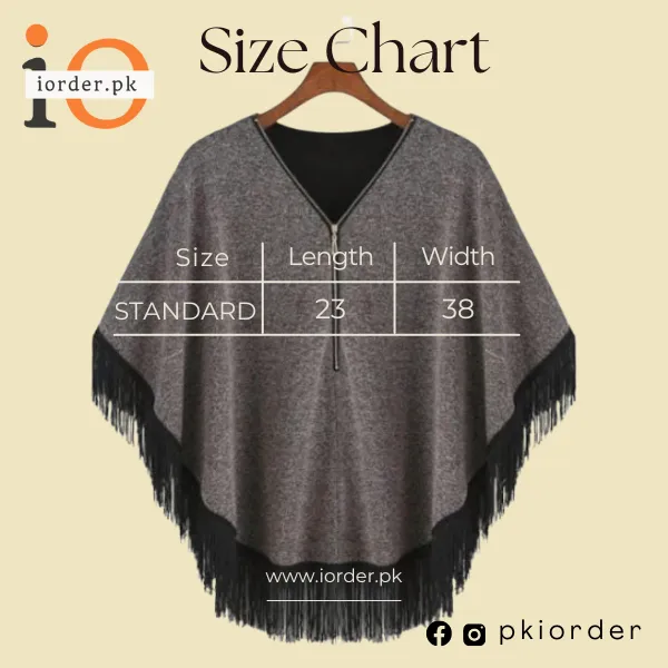 Eagle Zipper Cape Poncho