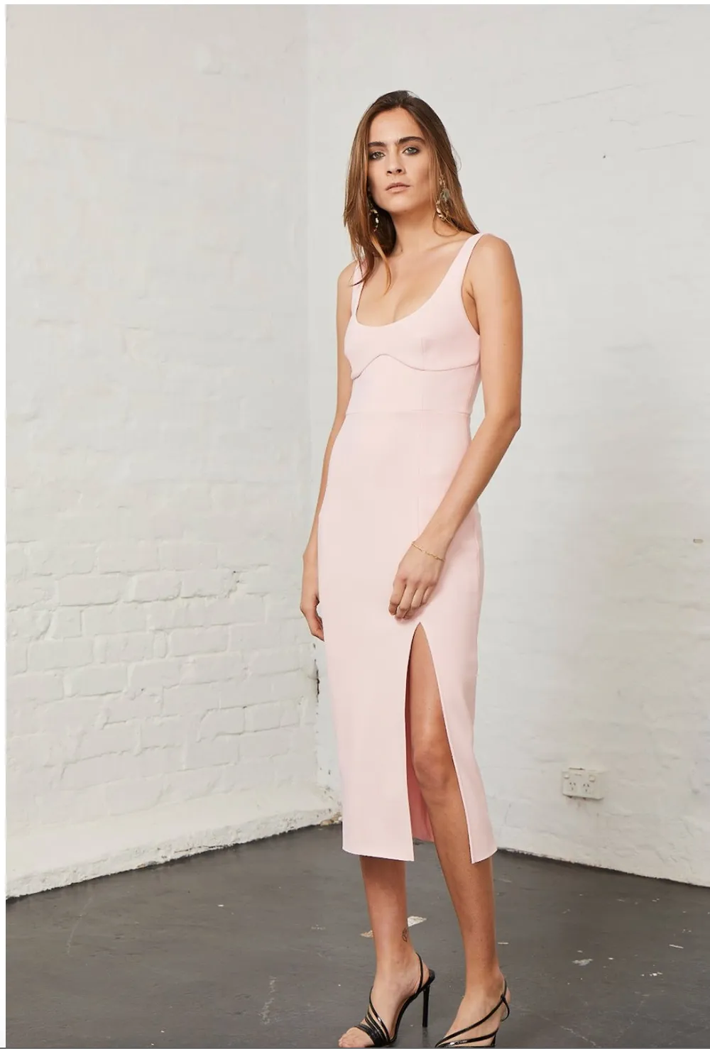 ELLE CUT OUT MIDI DRESS