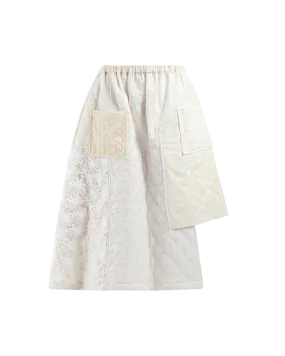 Embroidered Asymmetric Skirt