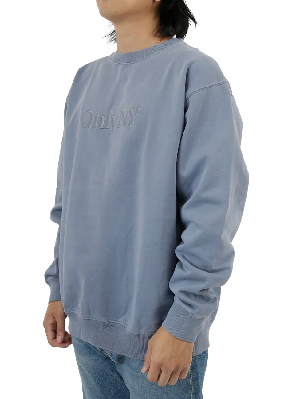 Embroidered Lodge Logo Sweatshirt - Storm Blue