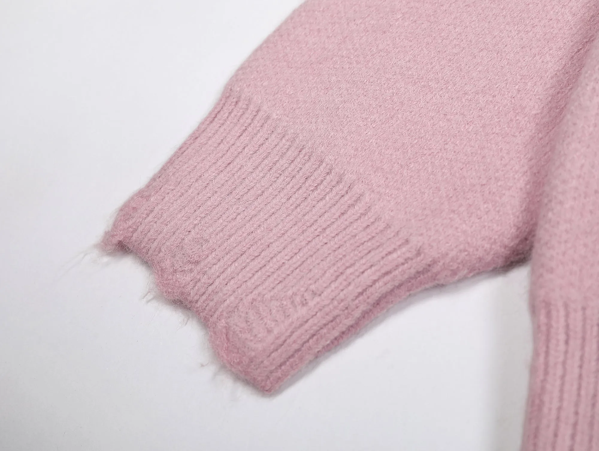 Faire Echo pink cartoon knit Sweater