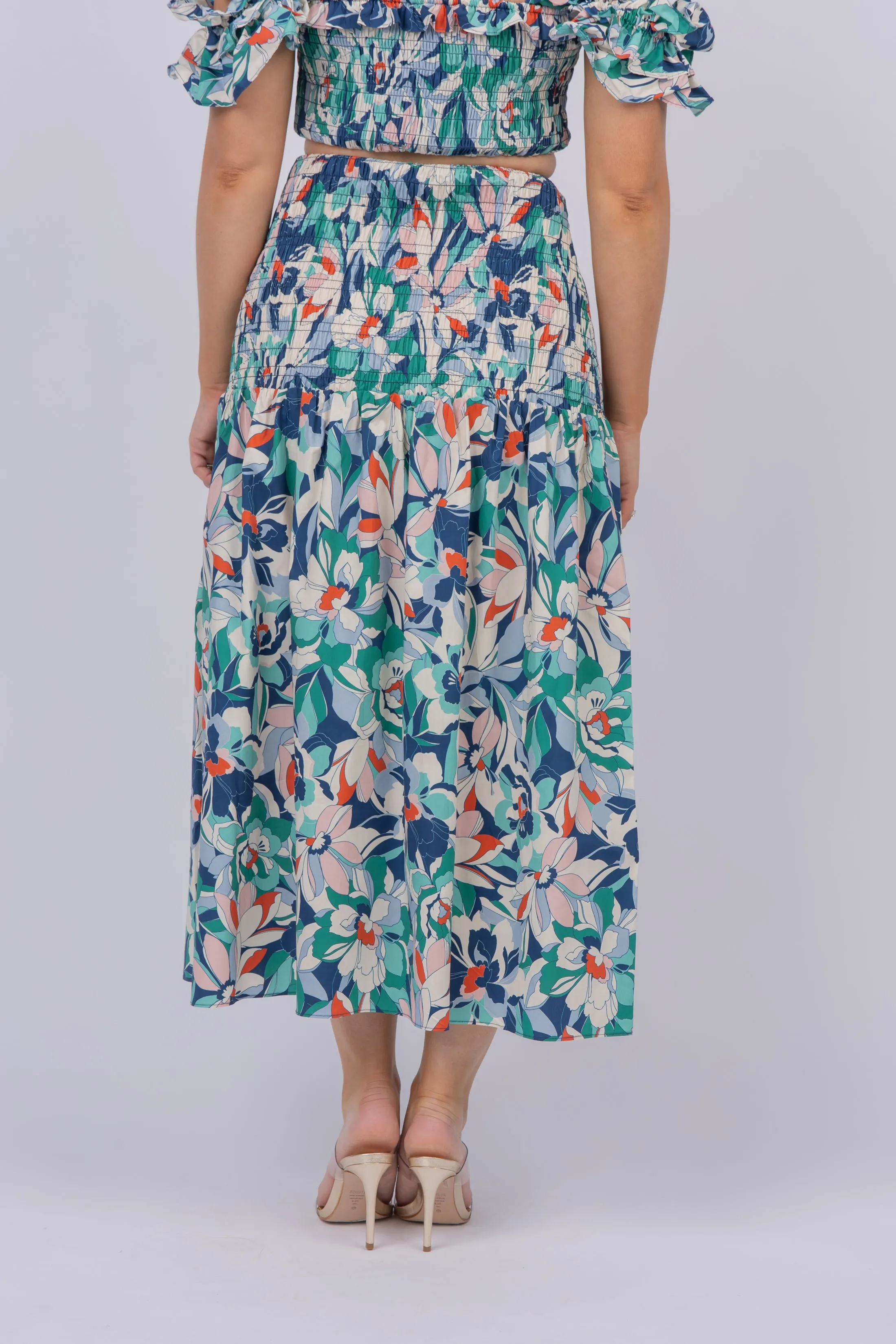 Gilner Farrar Libby Skirt in Magnolia Print