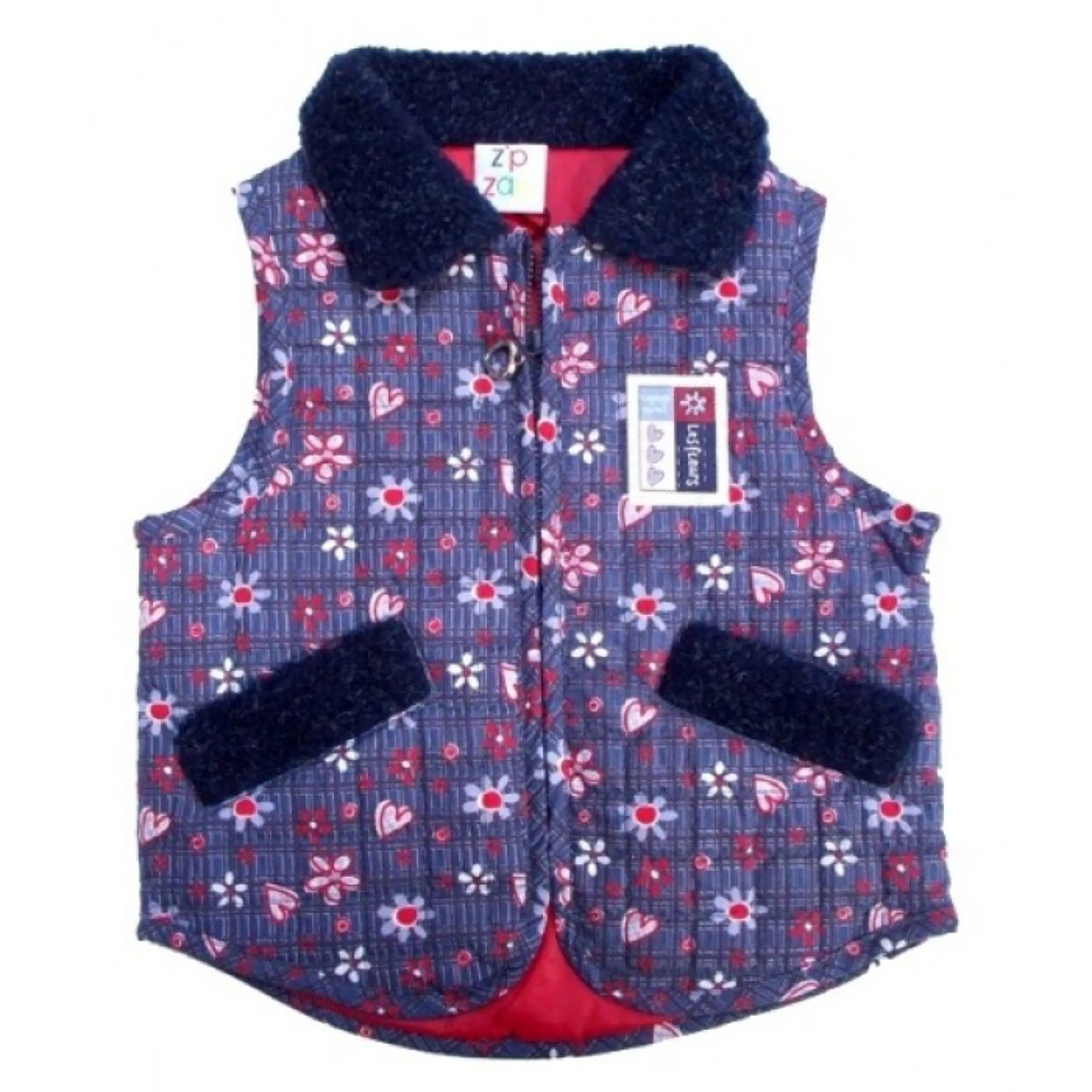 Girls Floral Gilet