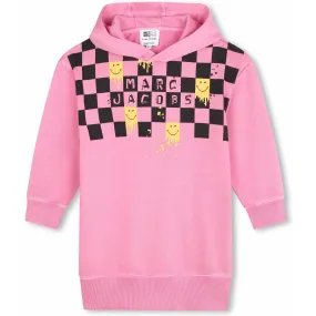 Girls Pink Hooded Dress