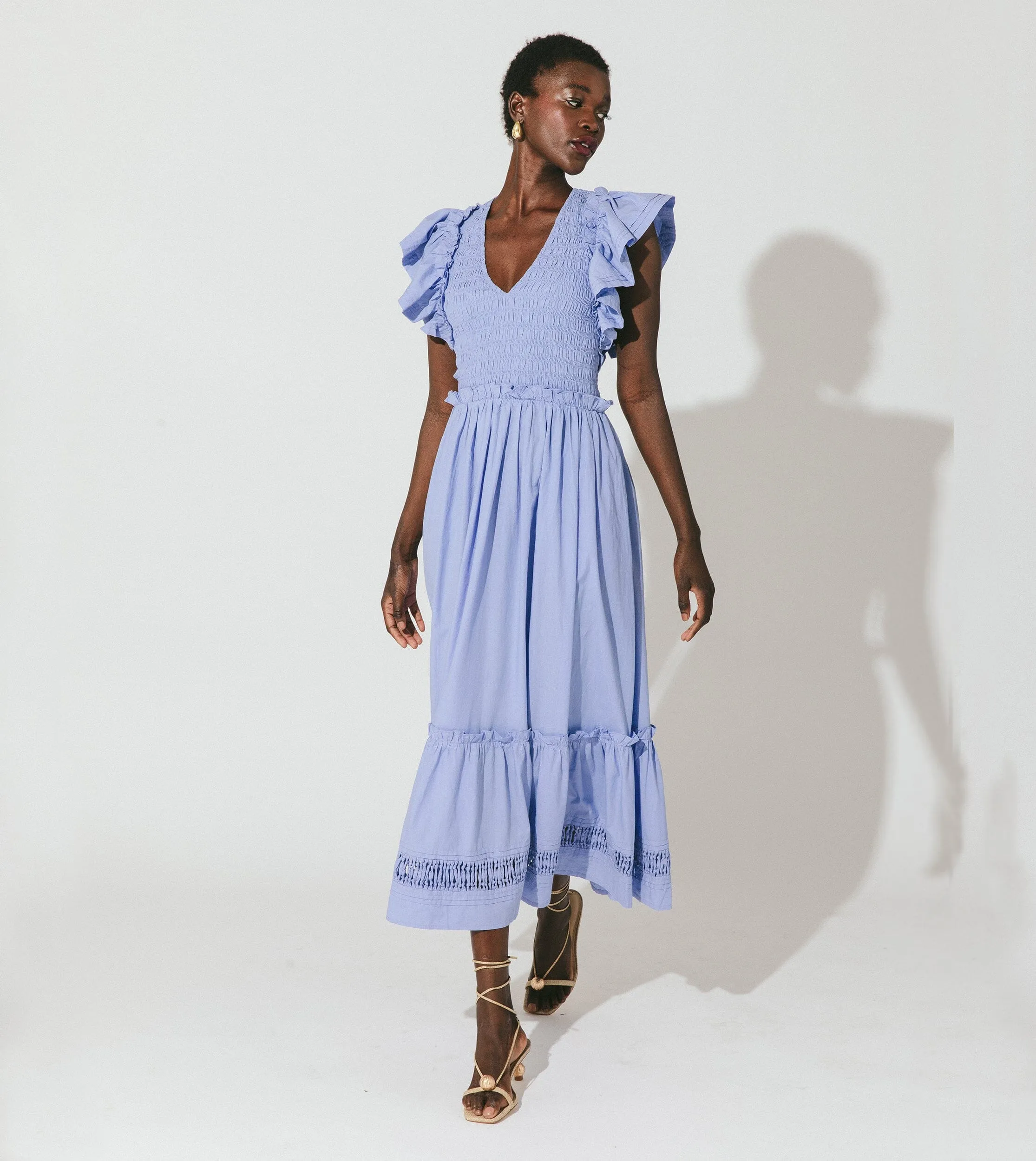 Gladys Ankle Dress | Periwinkle