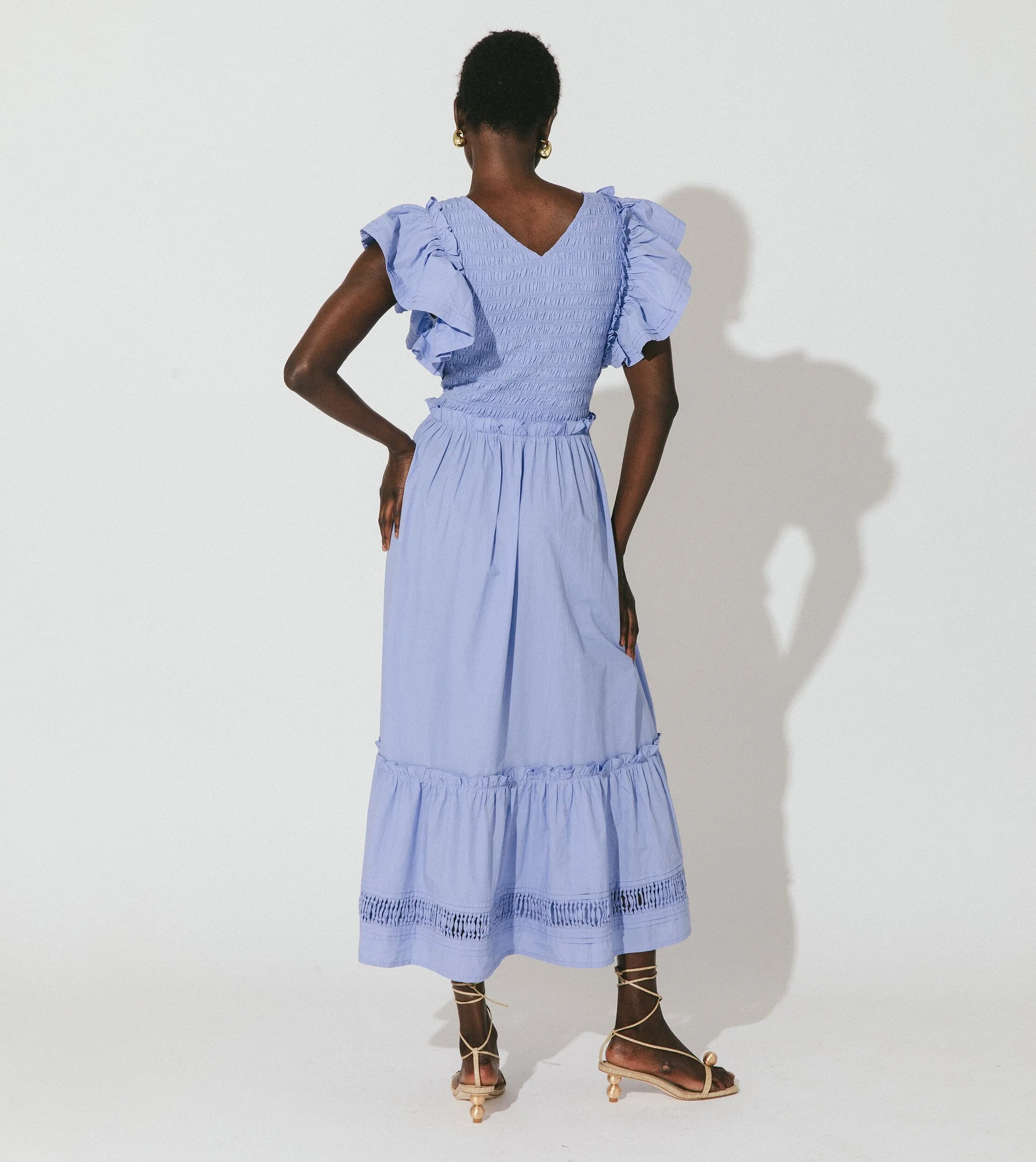 Gladys Ankle Dress | Periwinkle