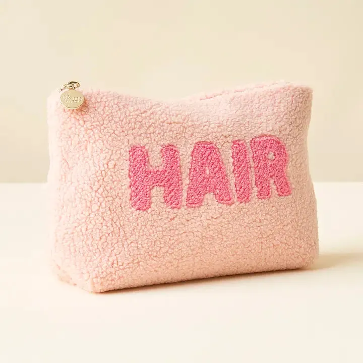 Hair Teddy Pouch (Pink)