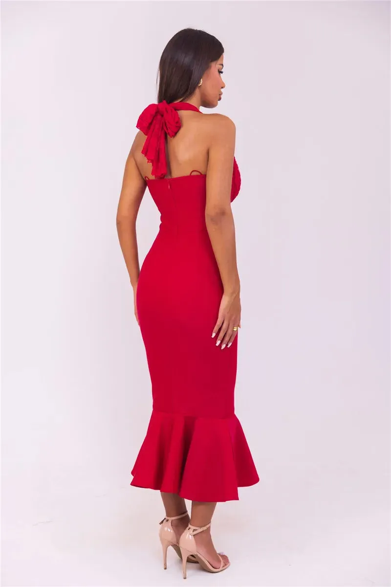 Halter Elegance Mermaid Evening Dress