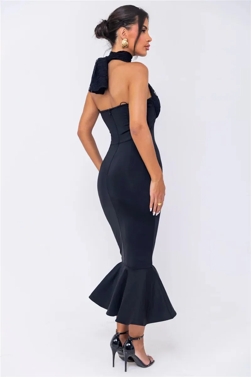 Halter Elegance Mermaid Evening Dress