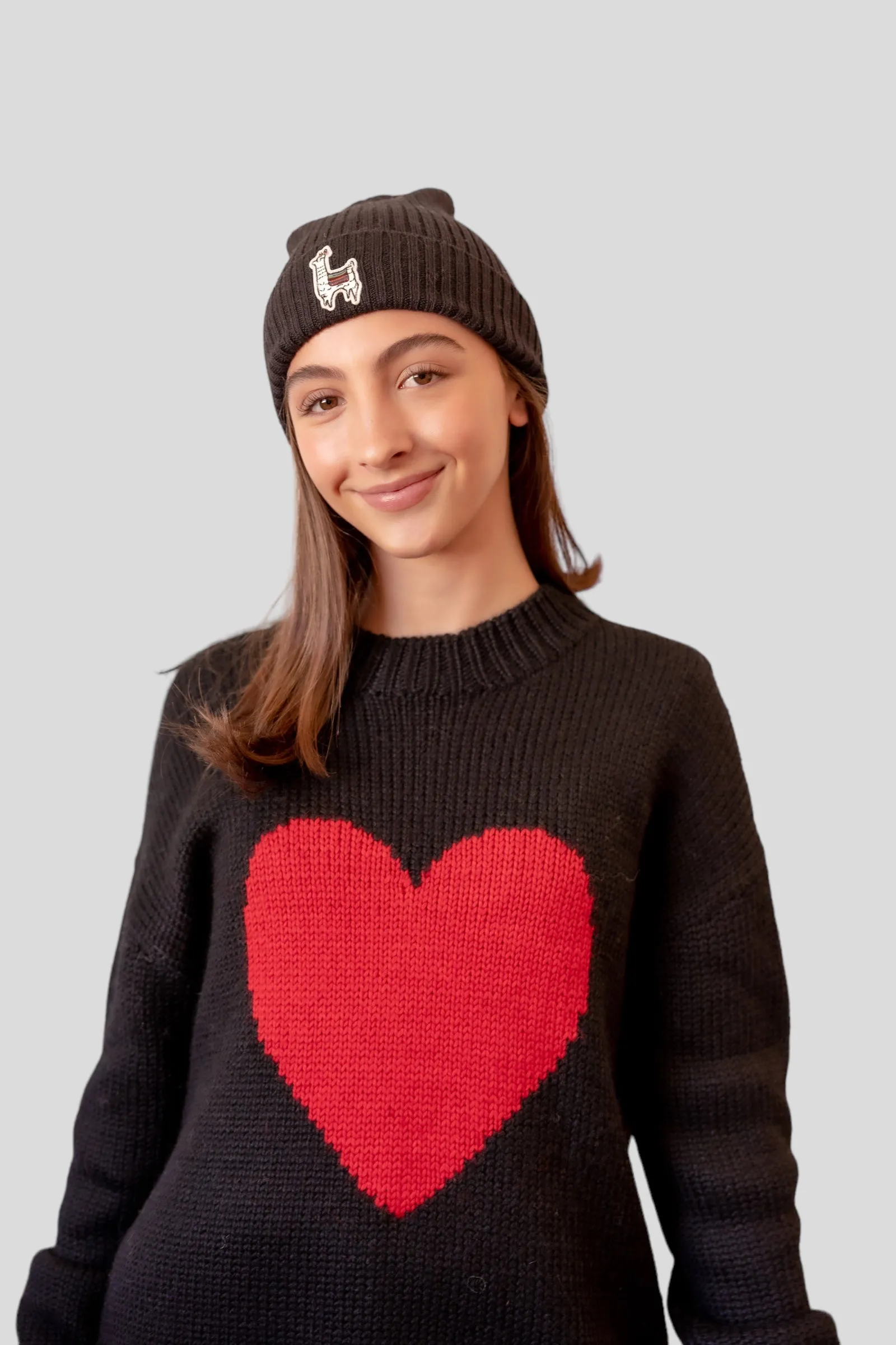 Heart Sweater Baby alpaca wool