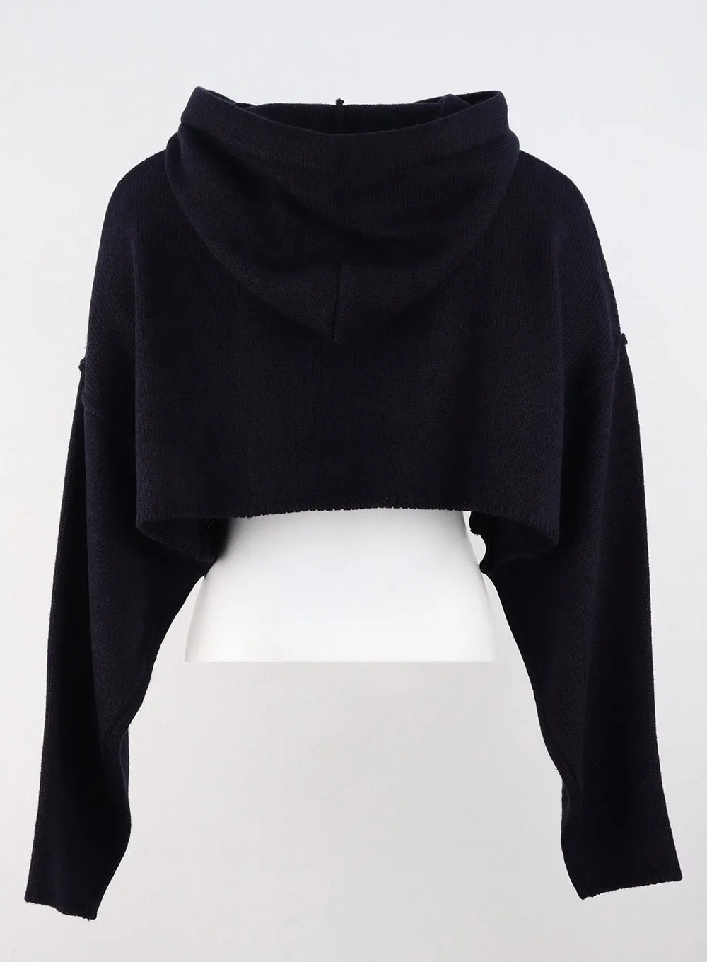 Hooded Crop Knit Sweater OS315