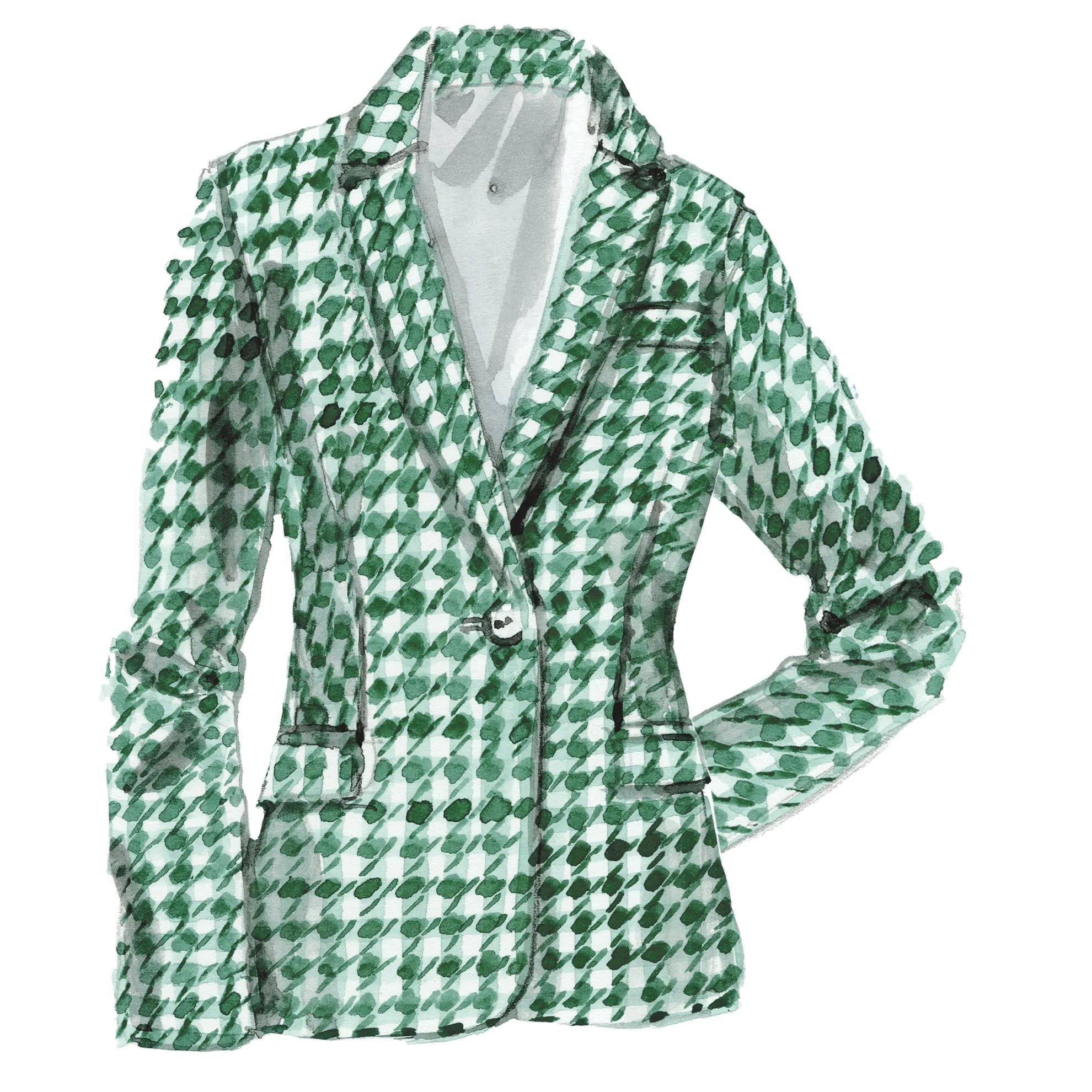 Houndstooth Blazer