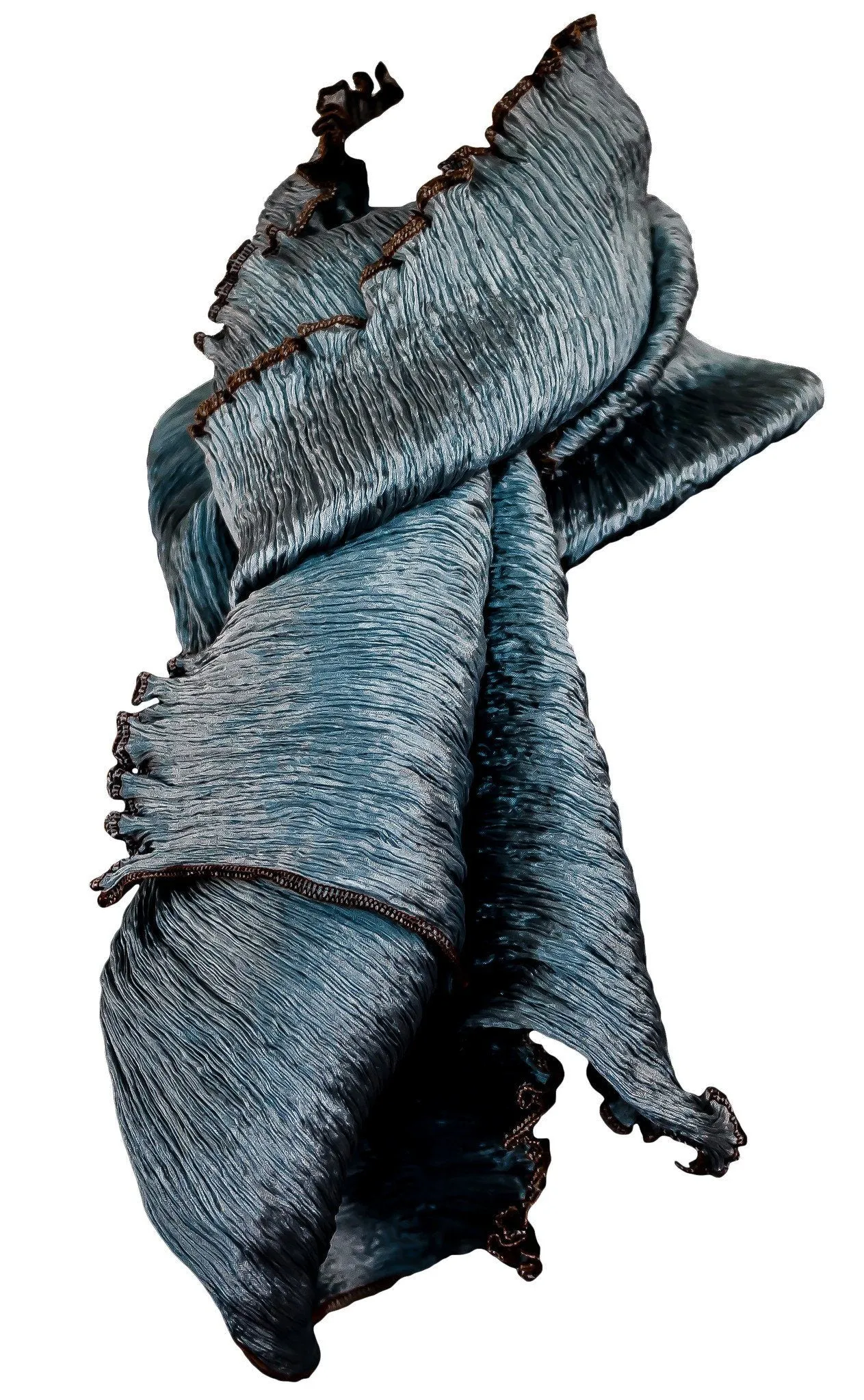 Indulge in Luxury with Our Pure Silk Large Pleated Shawl/ stole in Stunning Colors