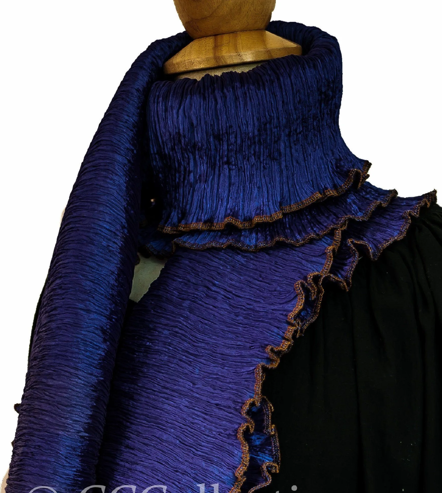 Indulge in Luxury with Our Pure Silk Large Pleated Shawl/ stole in Stunning Colors