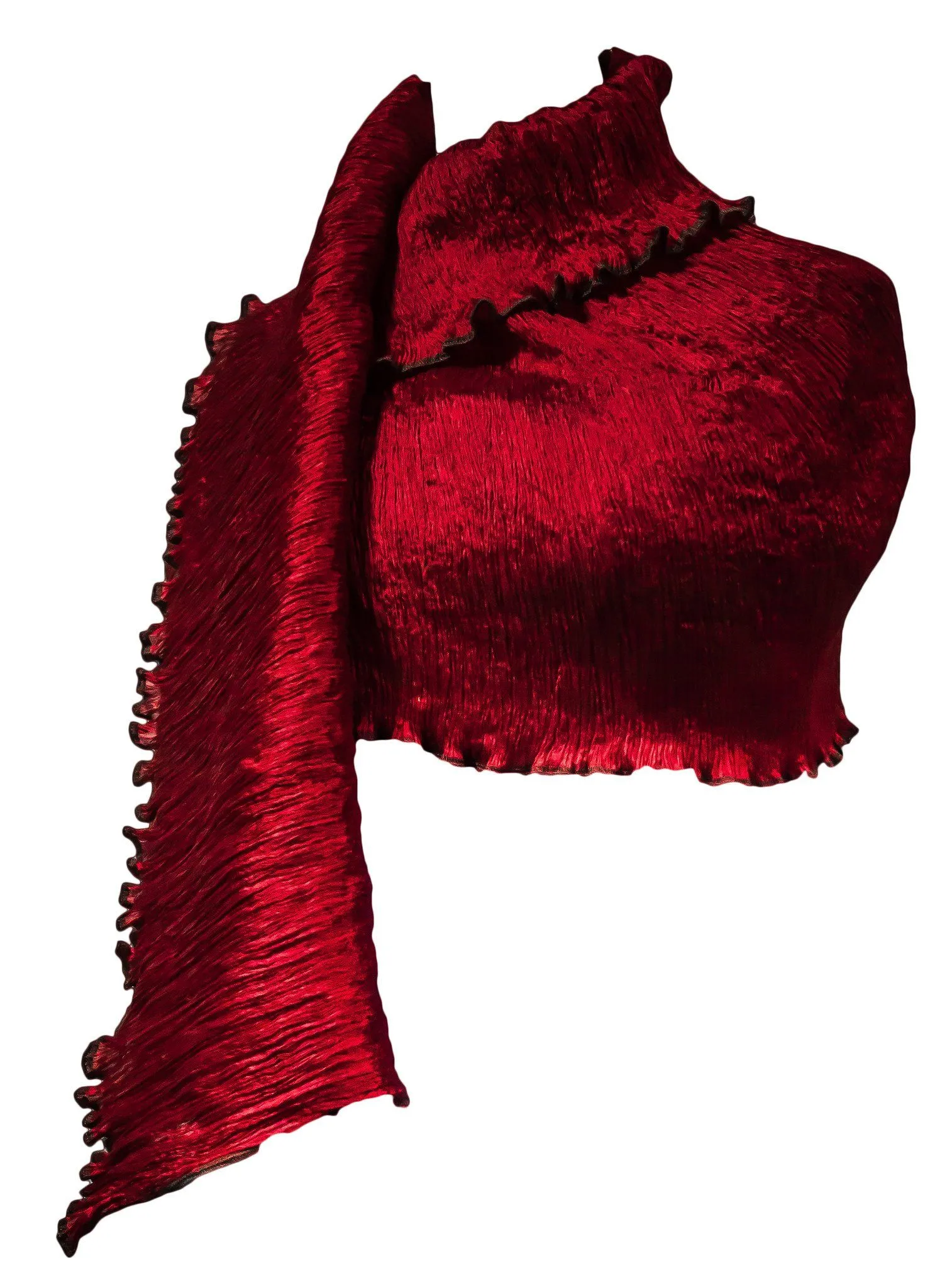 Indulge in Luxury with Our Pure Silk Large Pleated Shawl/ stole in Stunning Colors