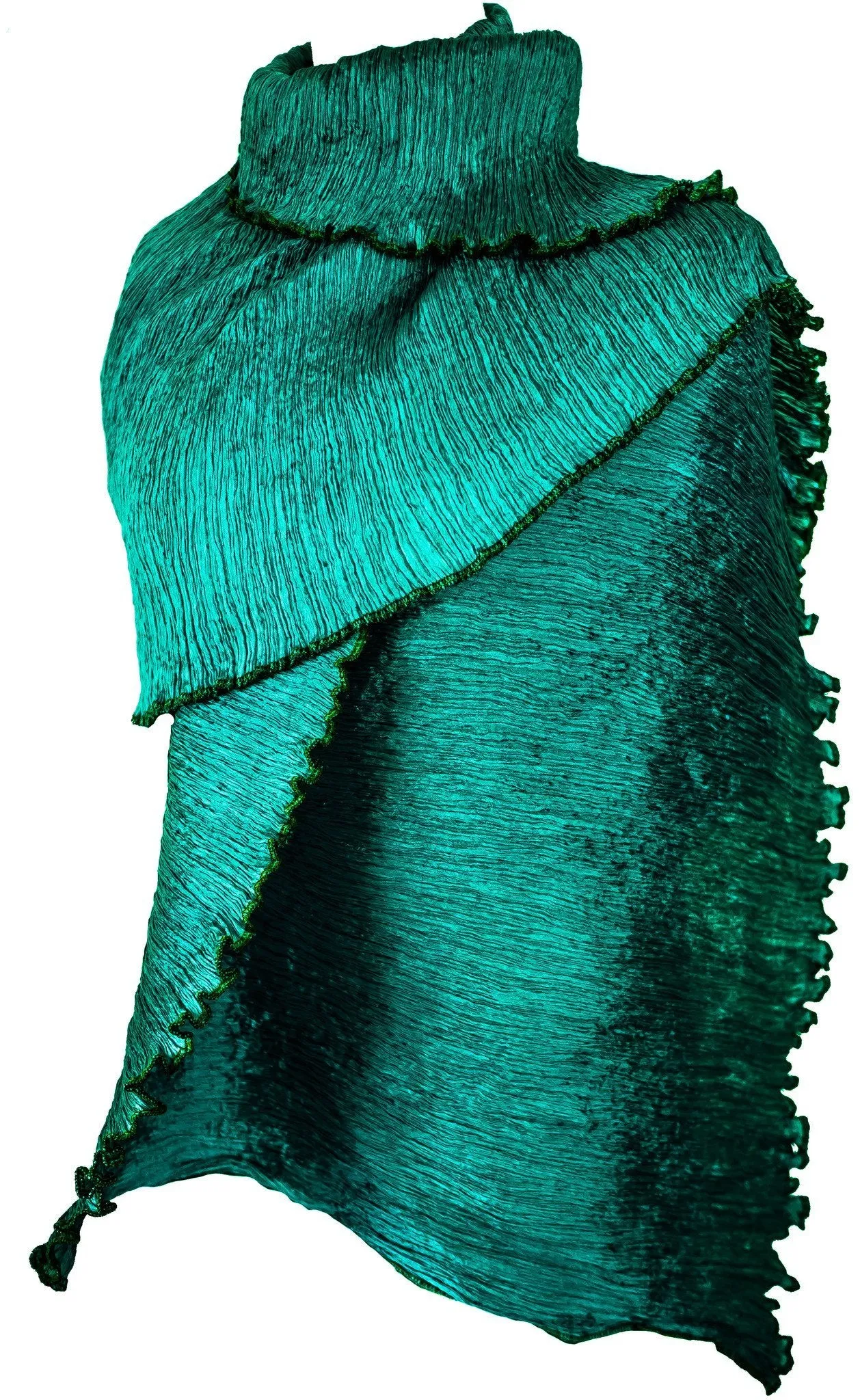 Indulge in Luxury with Our Pure Silk Large Pleated Shawl/ stole in Stunning Colors