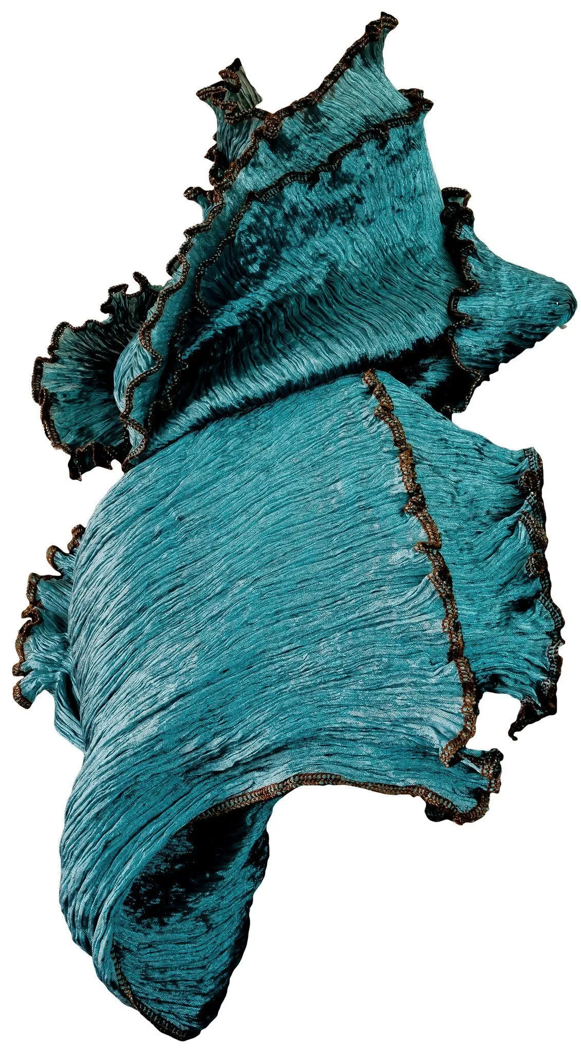 Indulge in Luxury with Our Pure Silk Large Pleated Shawl/ stole in Stunning Colors