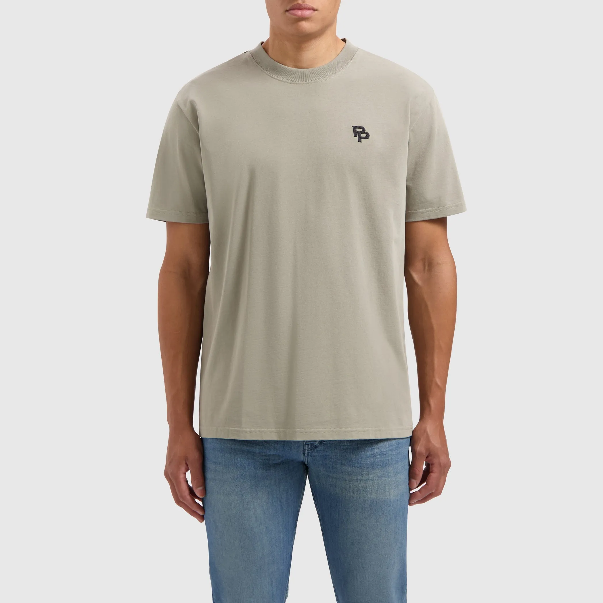 Initials T-shirt | Taupe