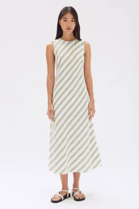 Isola Stripe Midi Dress