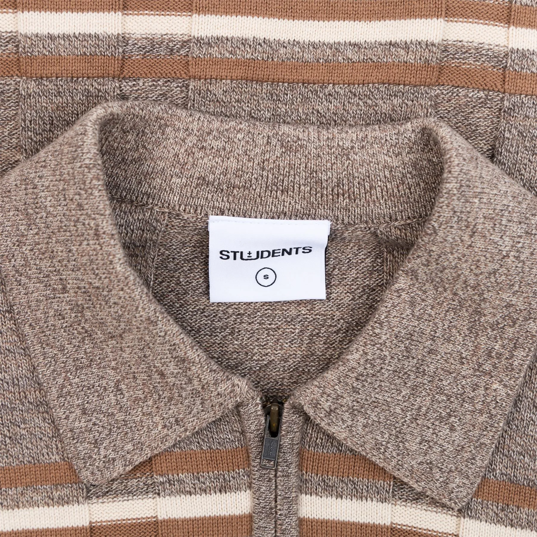 Jarvis Polo Sweater Tan - AW24