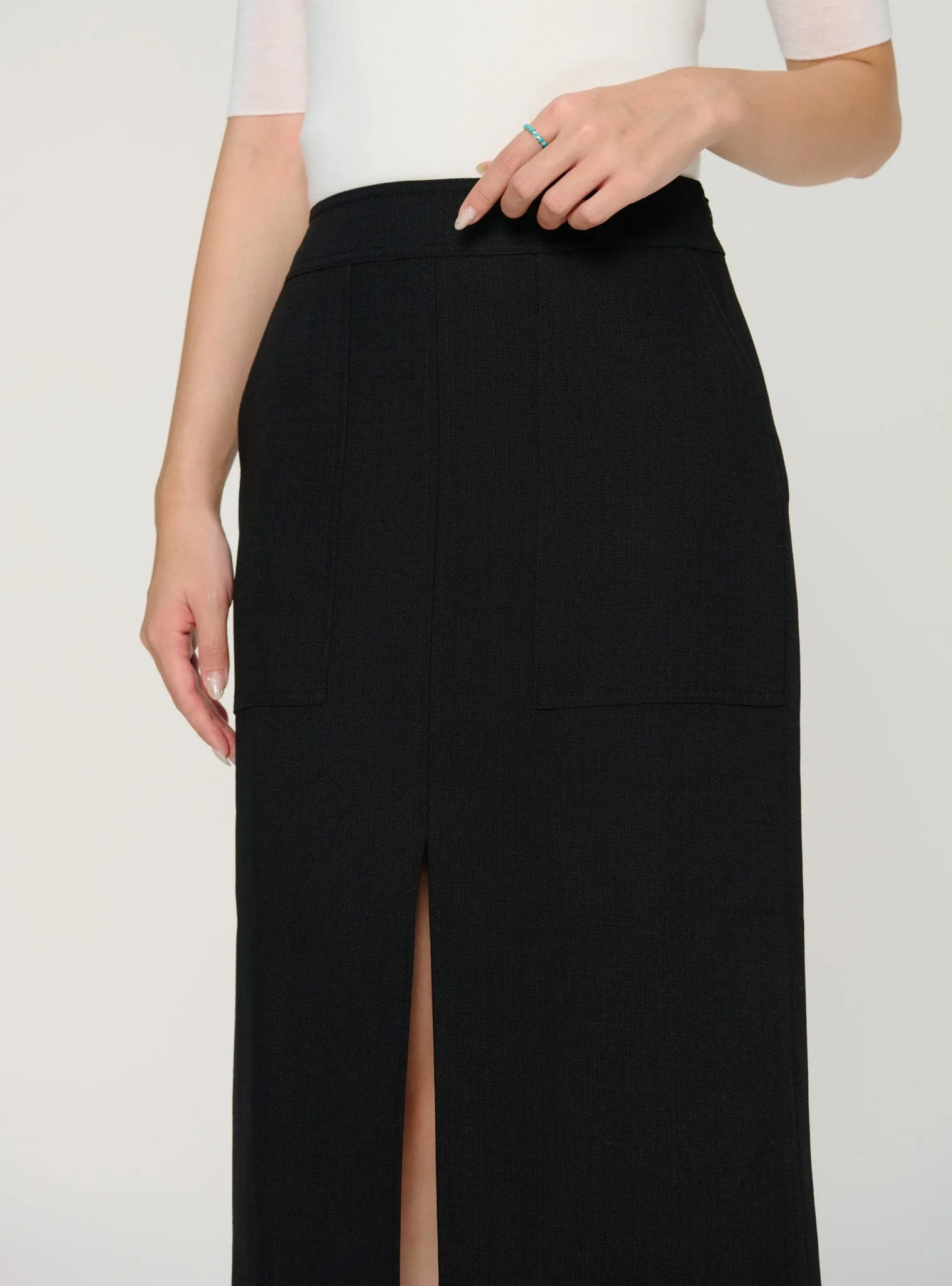 JAS midi skirt (Black)