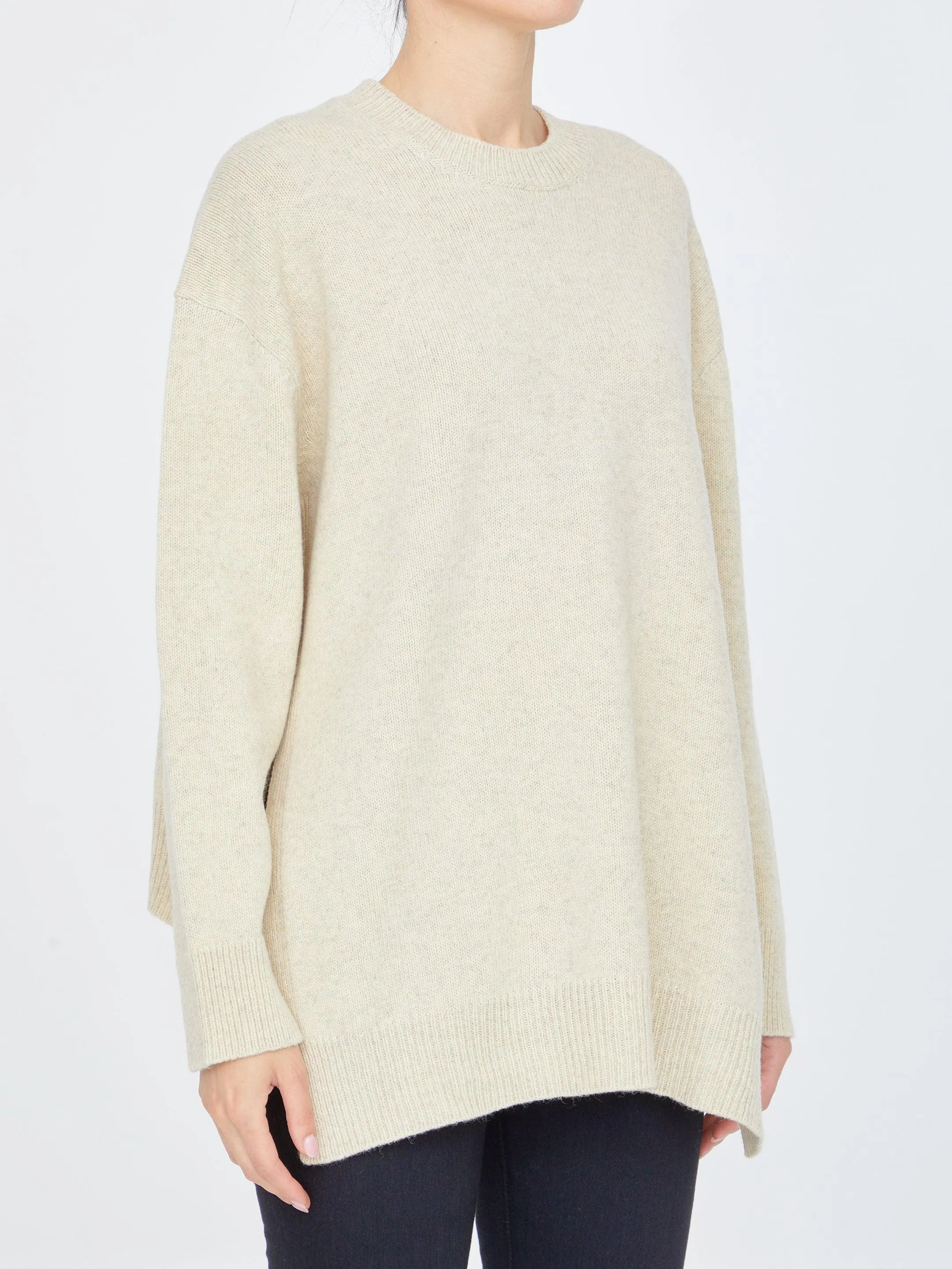 Jil Sander Beige Wool Jumper