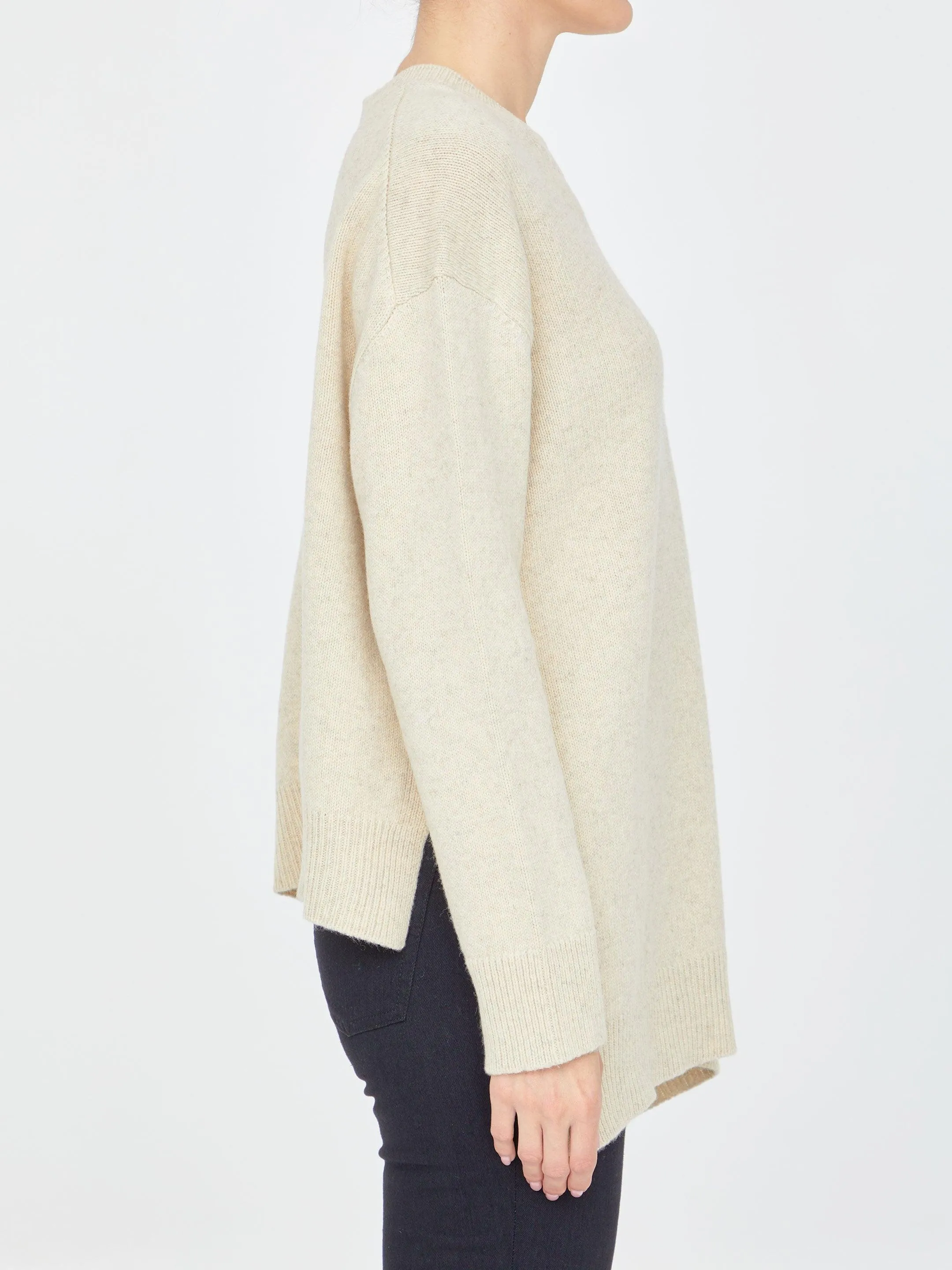 Jil Sander Beige Wool Jumper