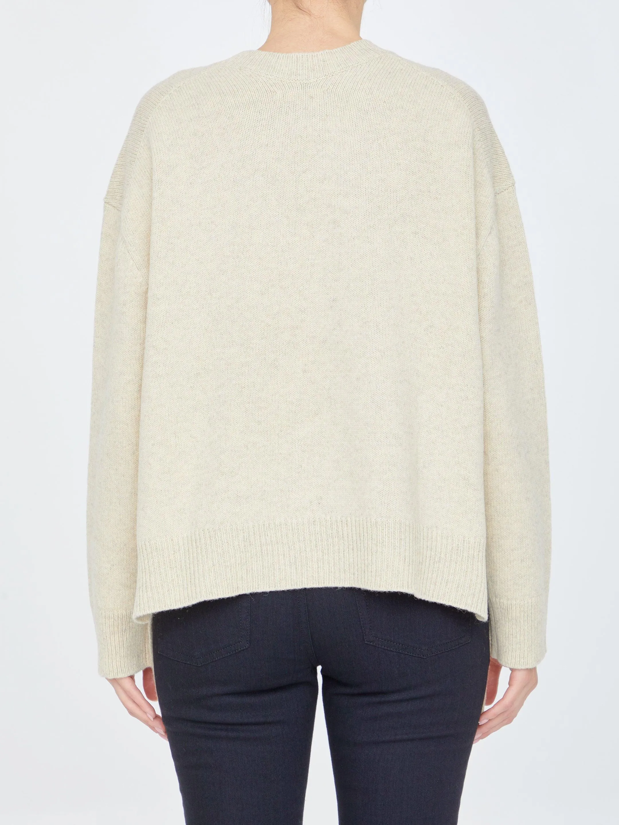 Jil Sander Beige Wool Jumper