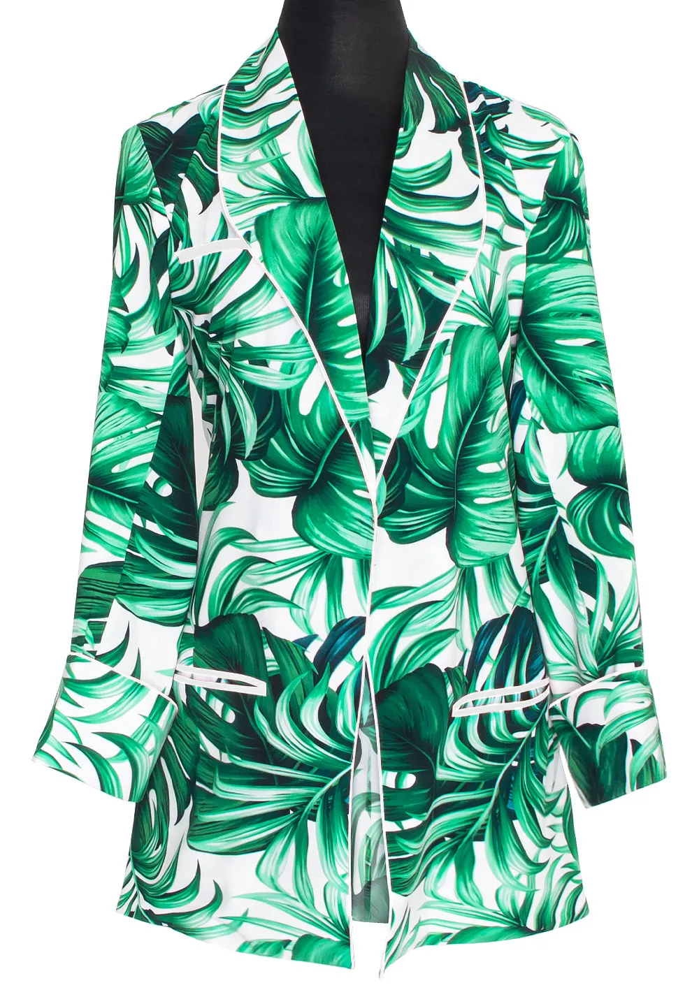 Jungle - Monstera White / Green Blazer (Off-White)