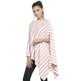 Knitted Fashion/ Maternity Poncho Kia (Blossom & Ivory)