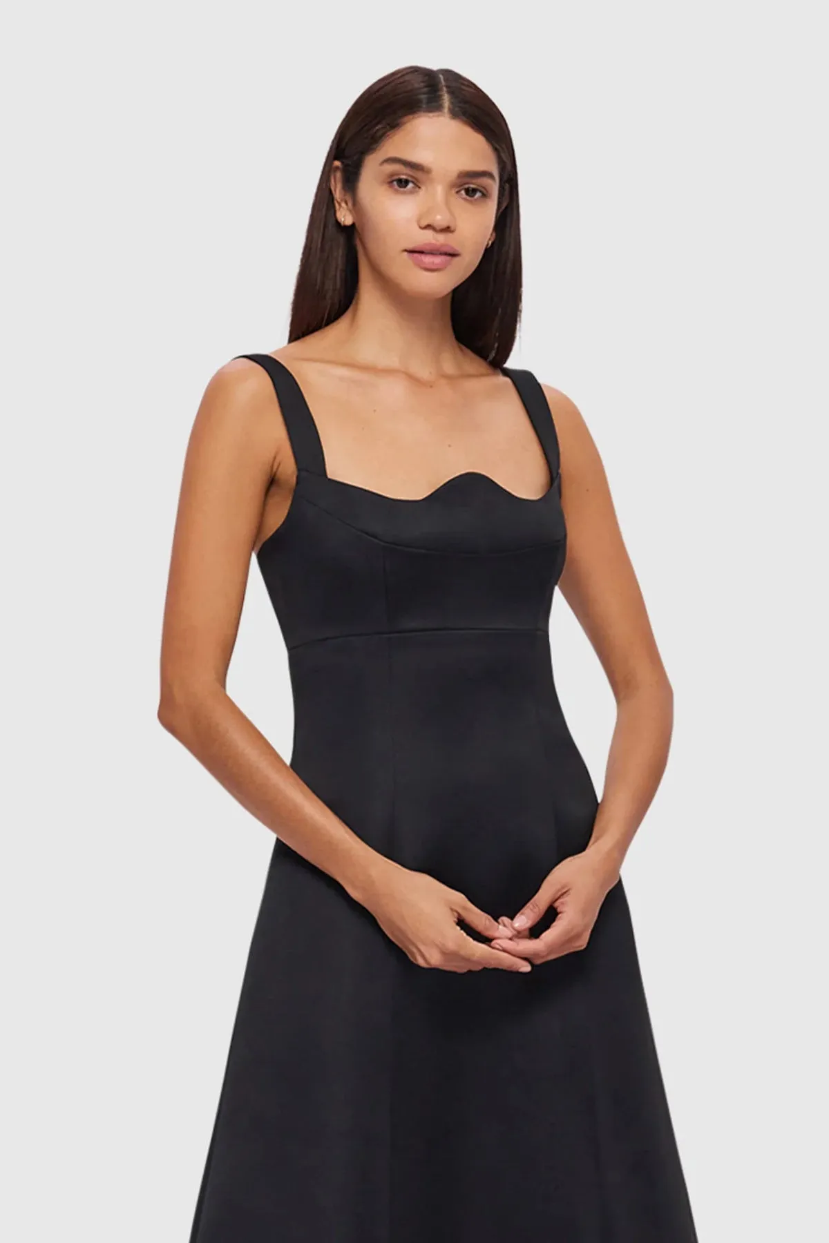 Leo Lin Odette Midi Dress - Ebony