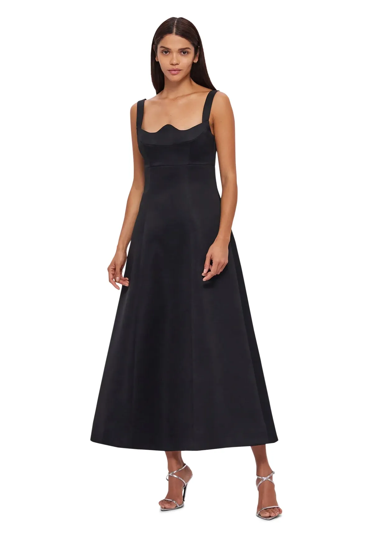 Leo Lin Odette Midi Dress - Ebony