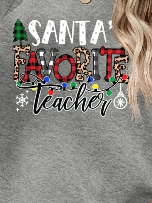 Letter Graphic Sweatshirt