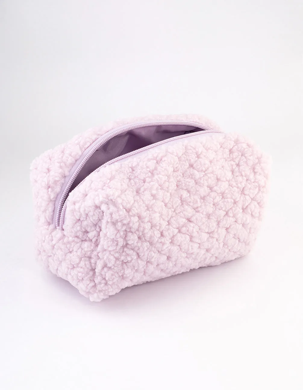 Lilac Teddy Cosmetic Case