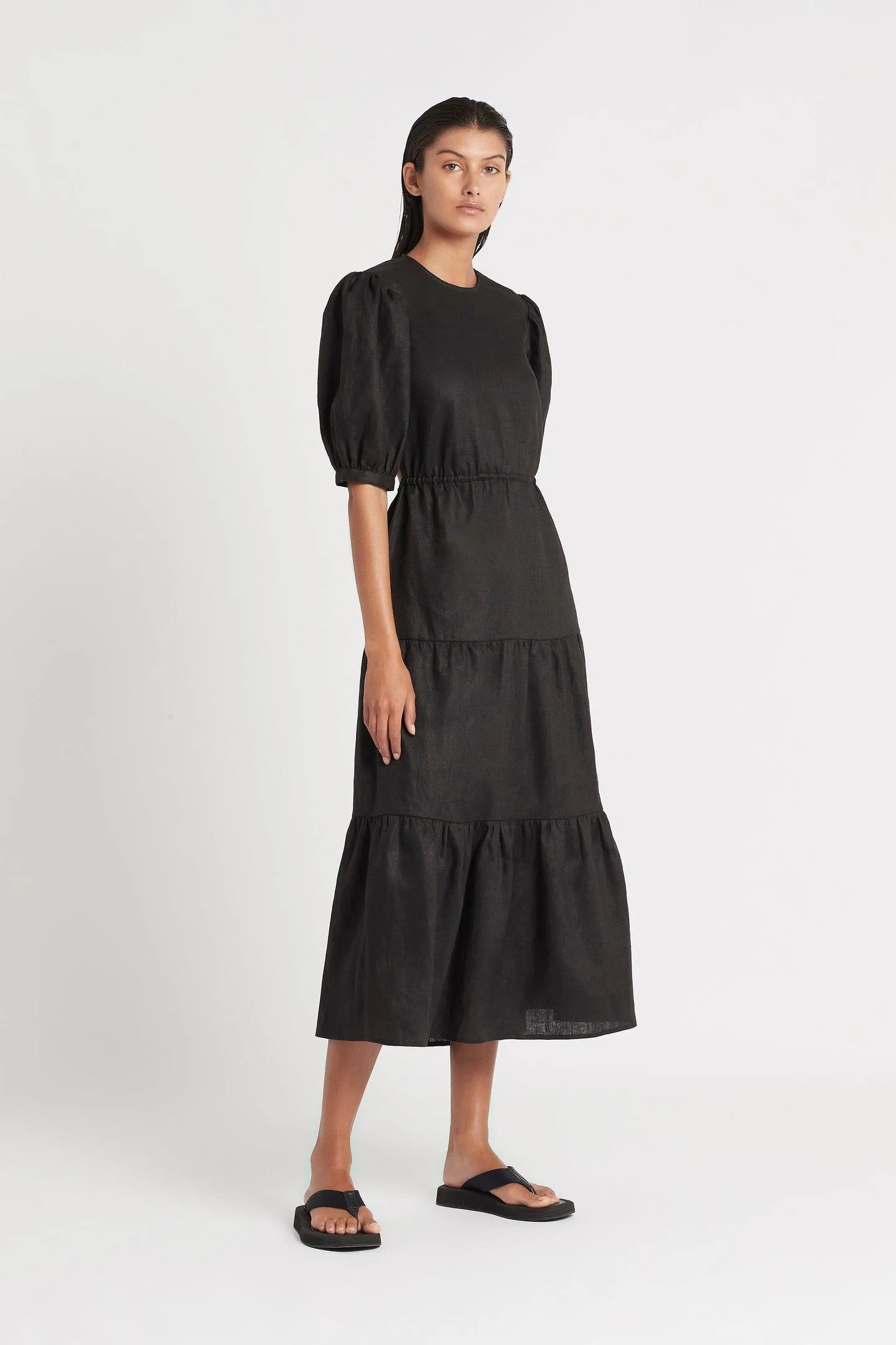 Lorena Tiered Midi Dress