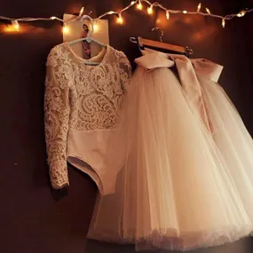 Lovely Champagne Midi Tutu Skirt