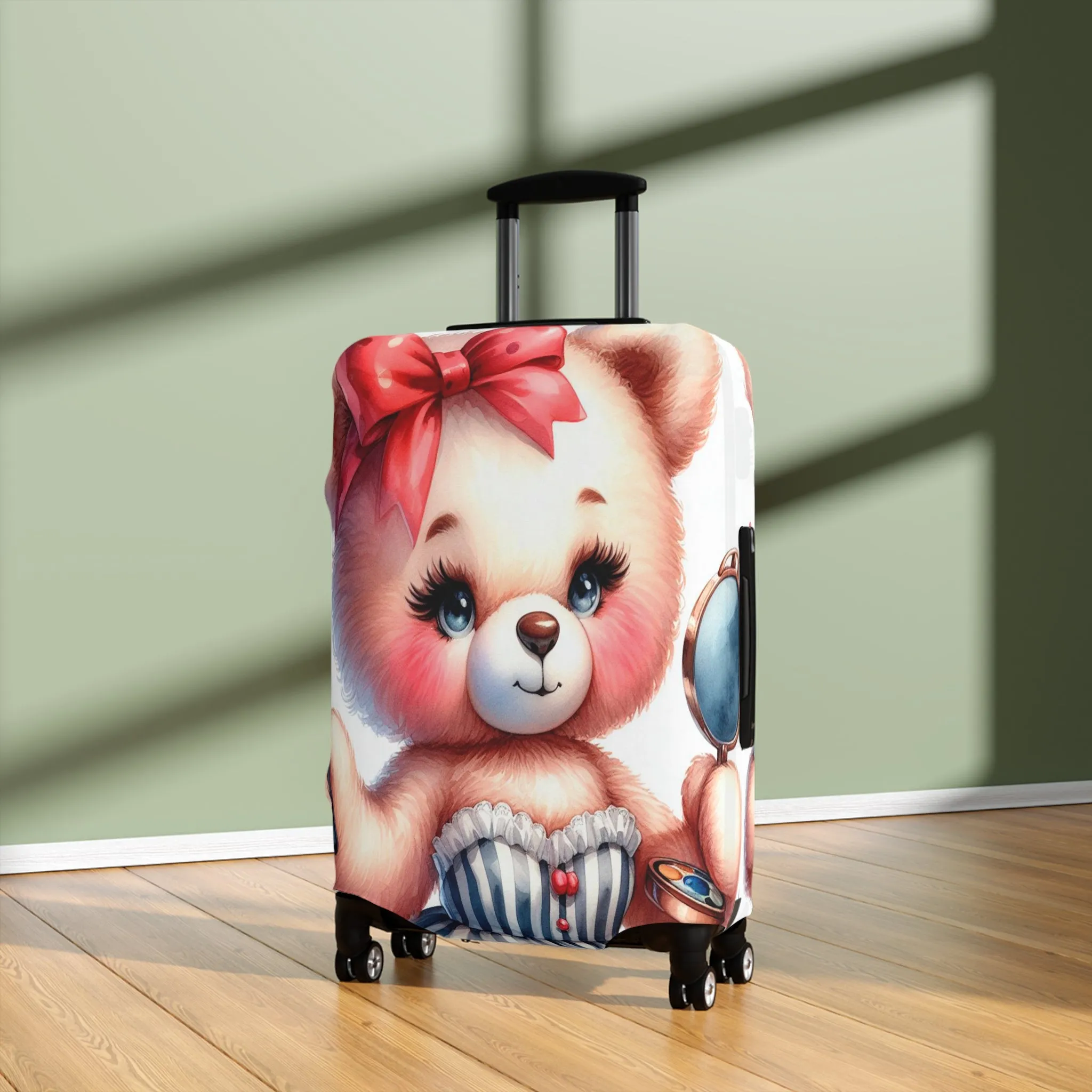 Luggage Cover, Rockabilly, Teddy Bear, awd-3032