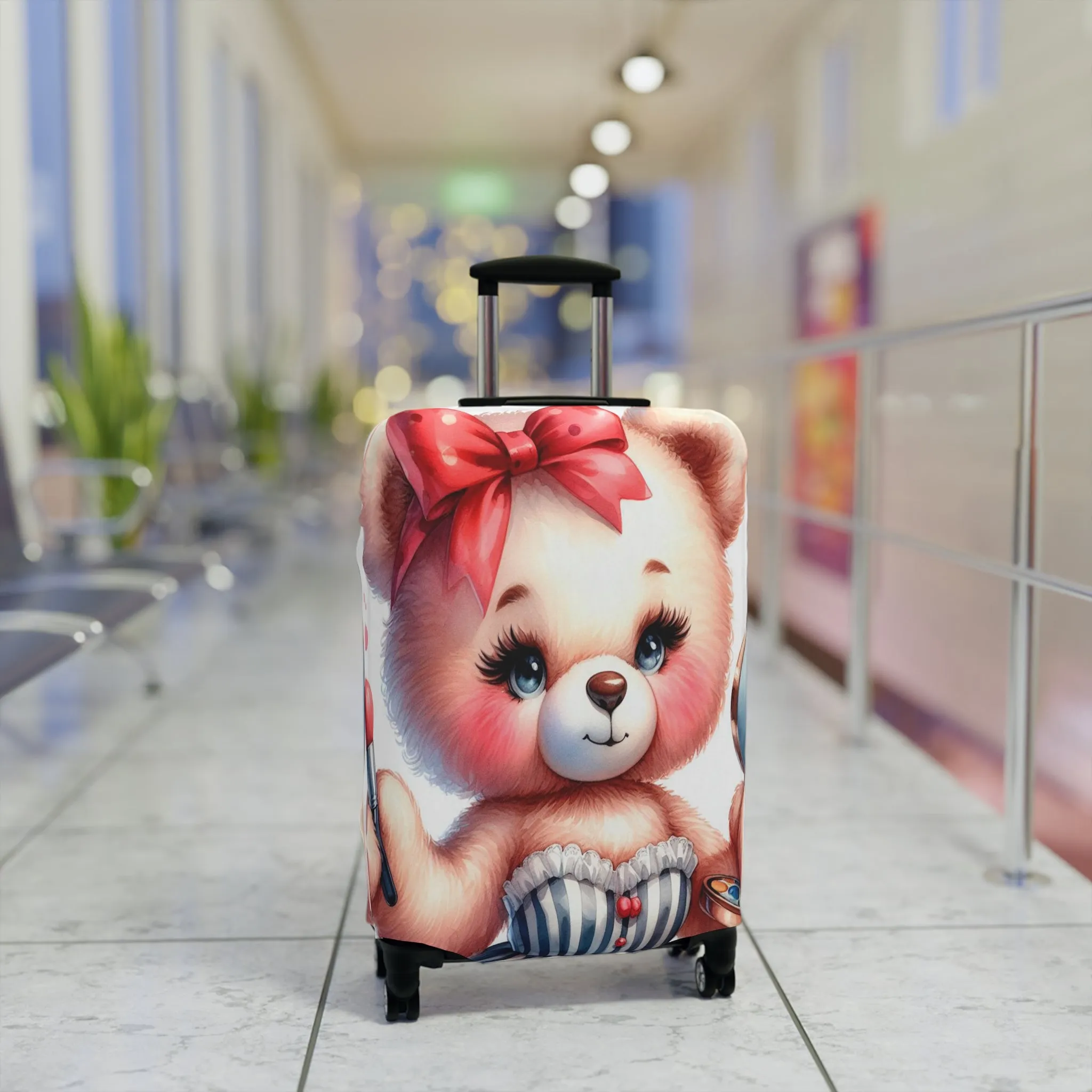 Luggage Cover, Rockabilly, Teddy Bear, awd-3032