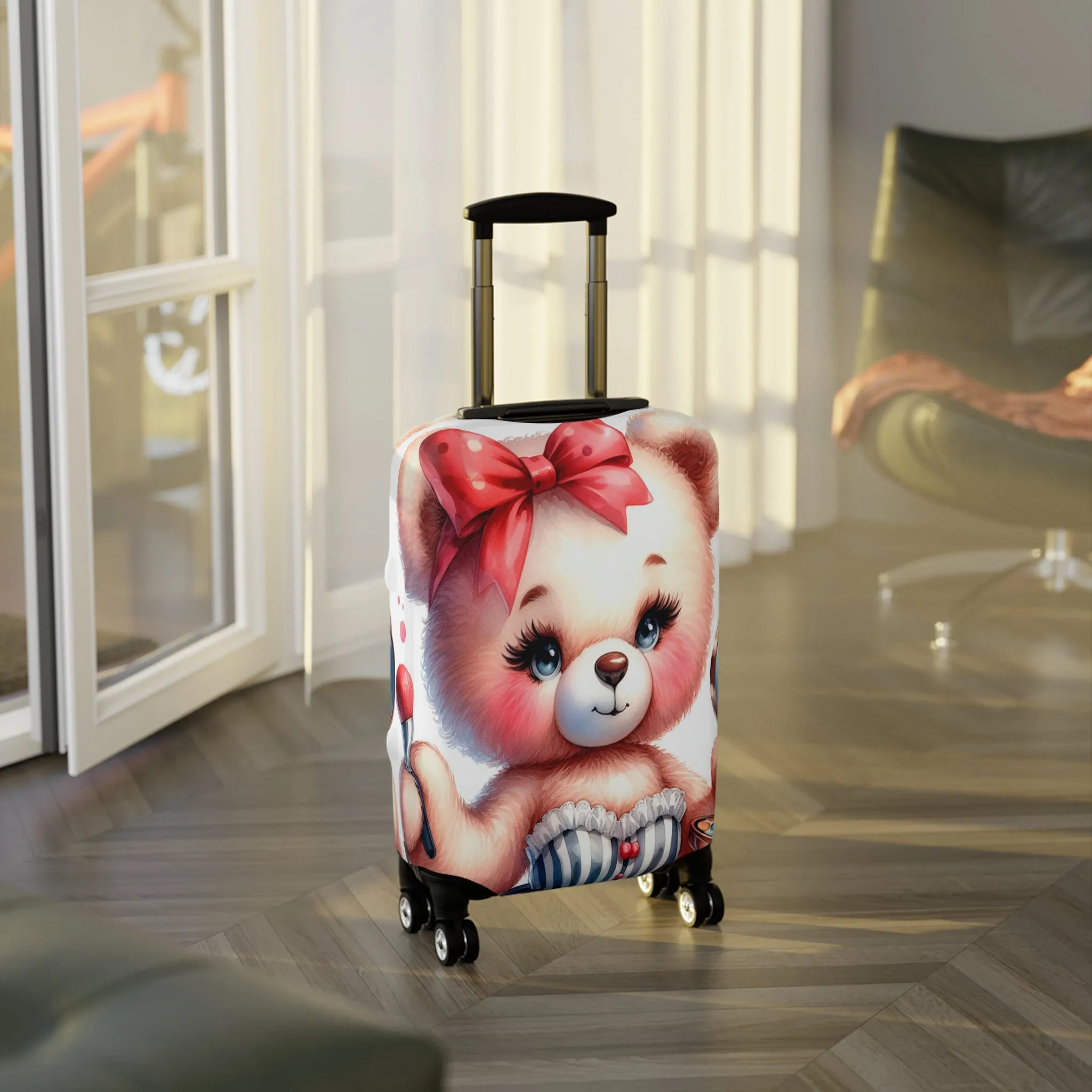 Luggage Cover, Rockabilly, Teddy Bear, awd-3032