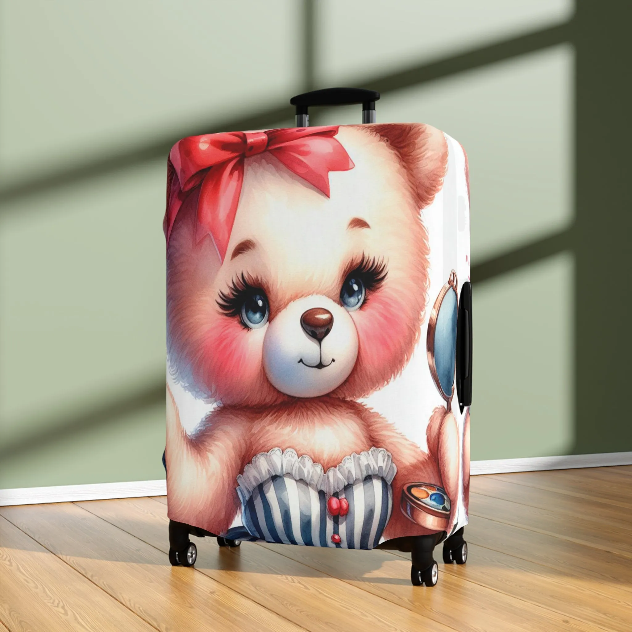 Luggage Cover, Rockabilly, Teddy Bear, awd-3032