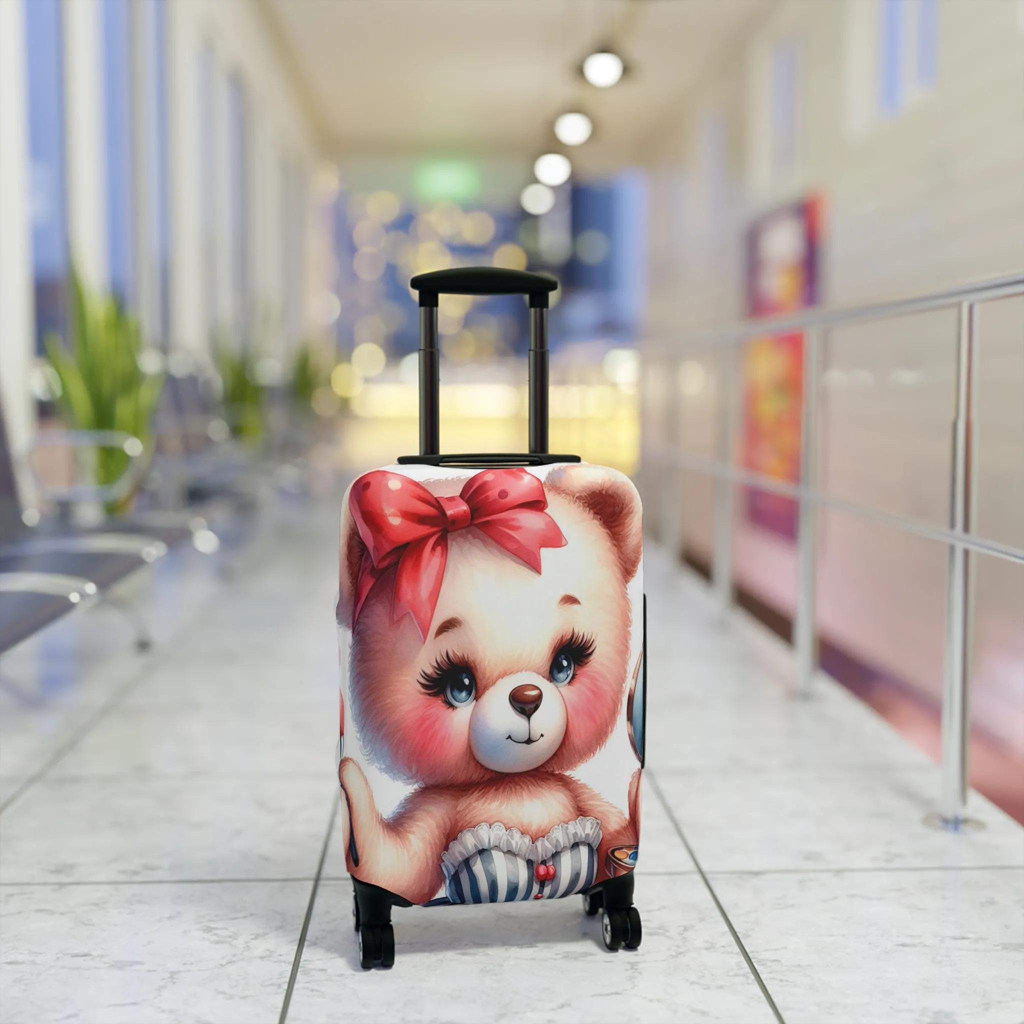 Luggage Cover, Rockabilly, Teddy Bear, awd-3032