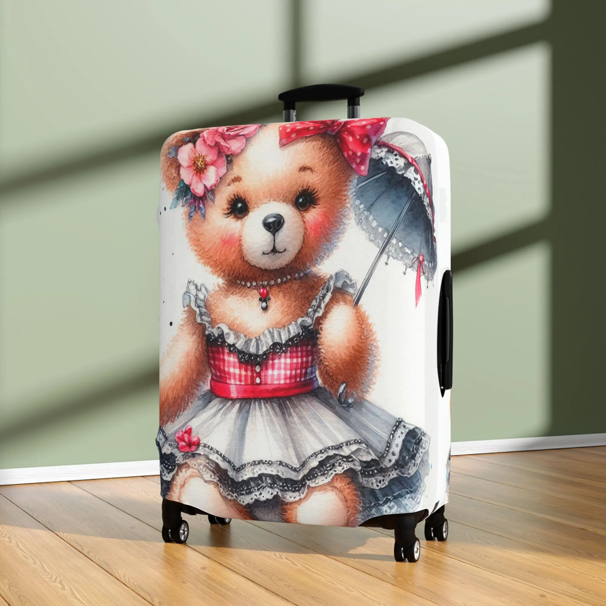 Luggage Cover, Rockabilly, Teddy Bear, awd-3033