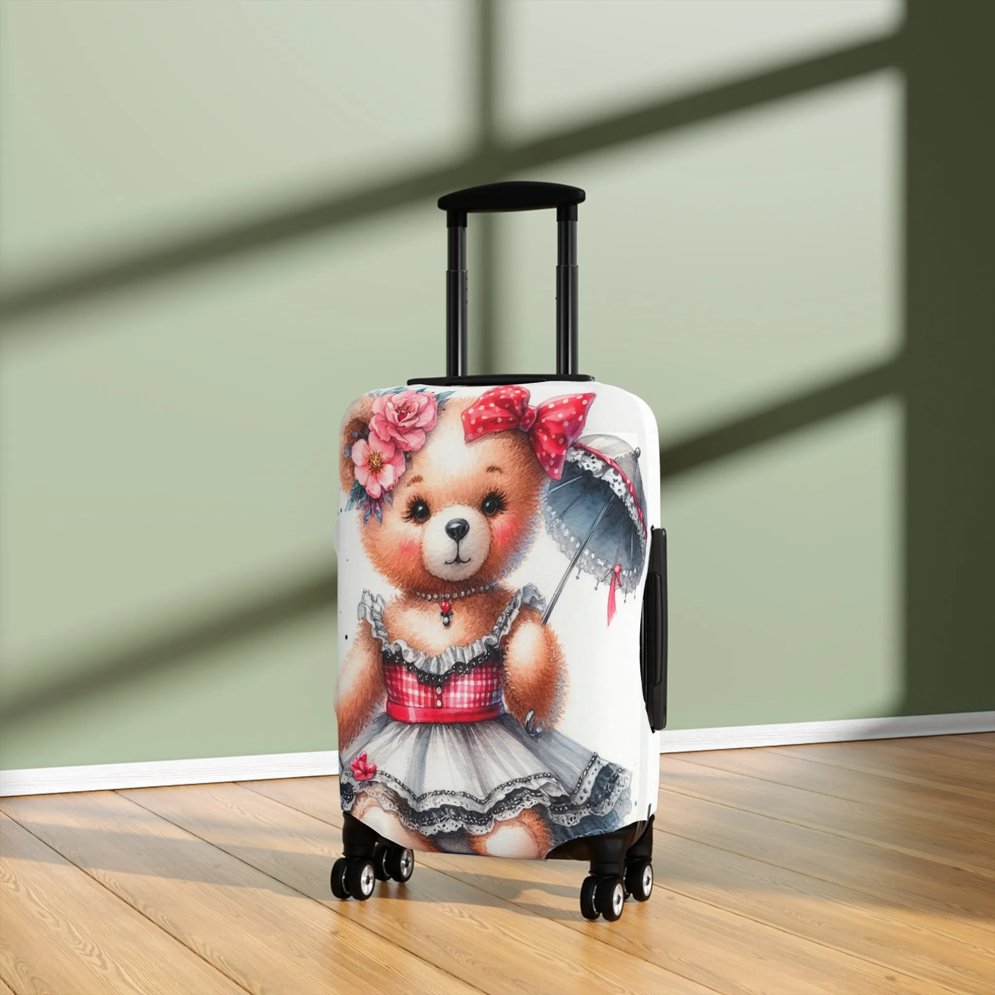 Luggage Cover, Rockabilly, Teddy Bear, awd-3033