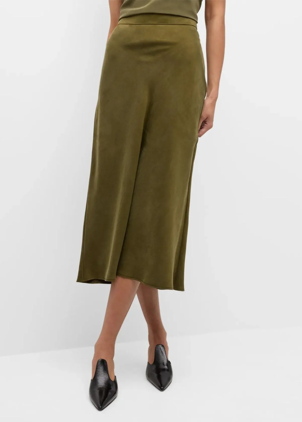 MAX MARA STUDIO Entrata Midi Skirt - Kaki