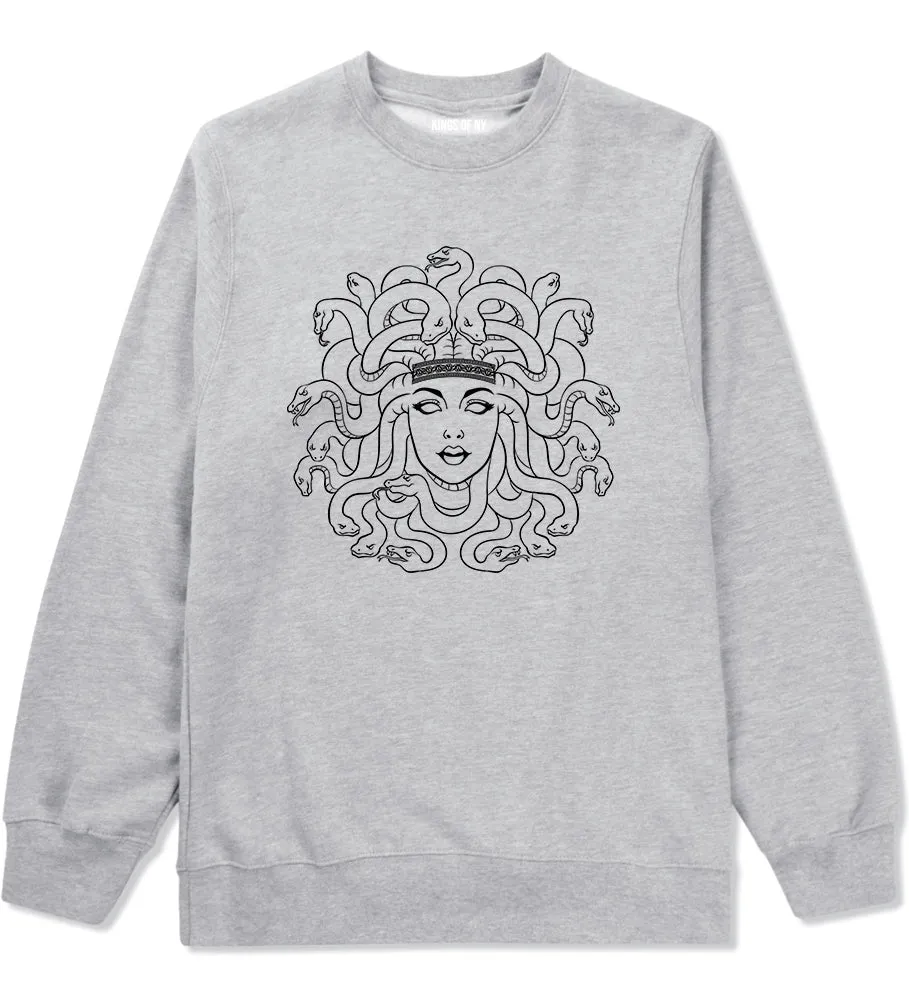 Medusa Head Snakes Mens Crewneck Sweatshirt