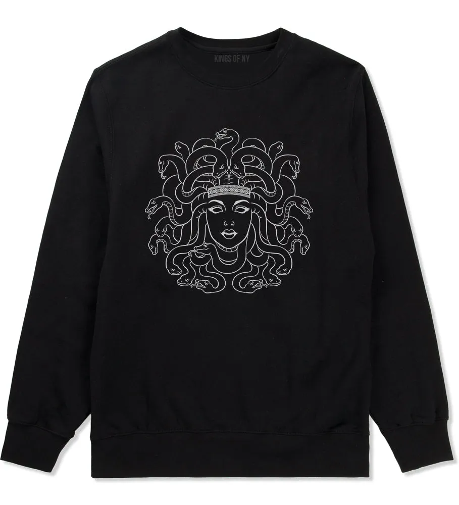 Medusa Head Snakes Mens Crewneck Sweatshirt