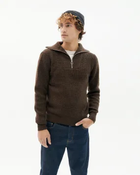 Men's Helio Wool Sweater Brown