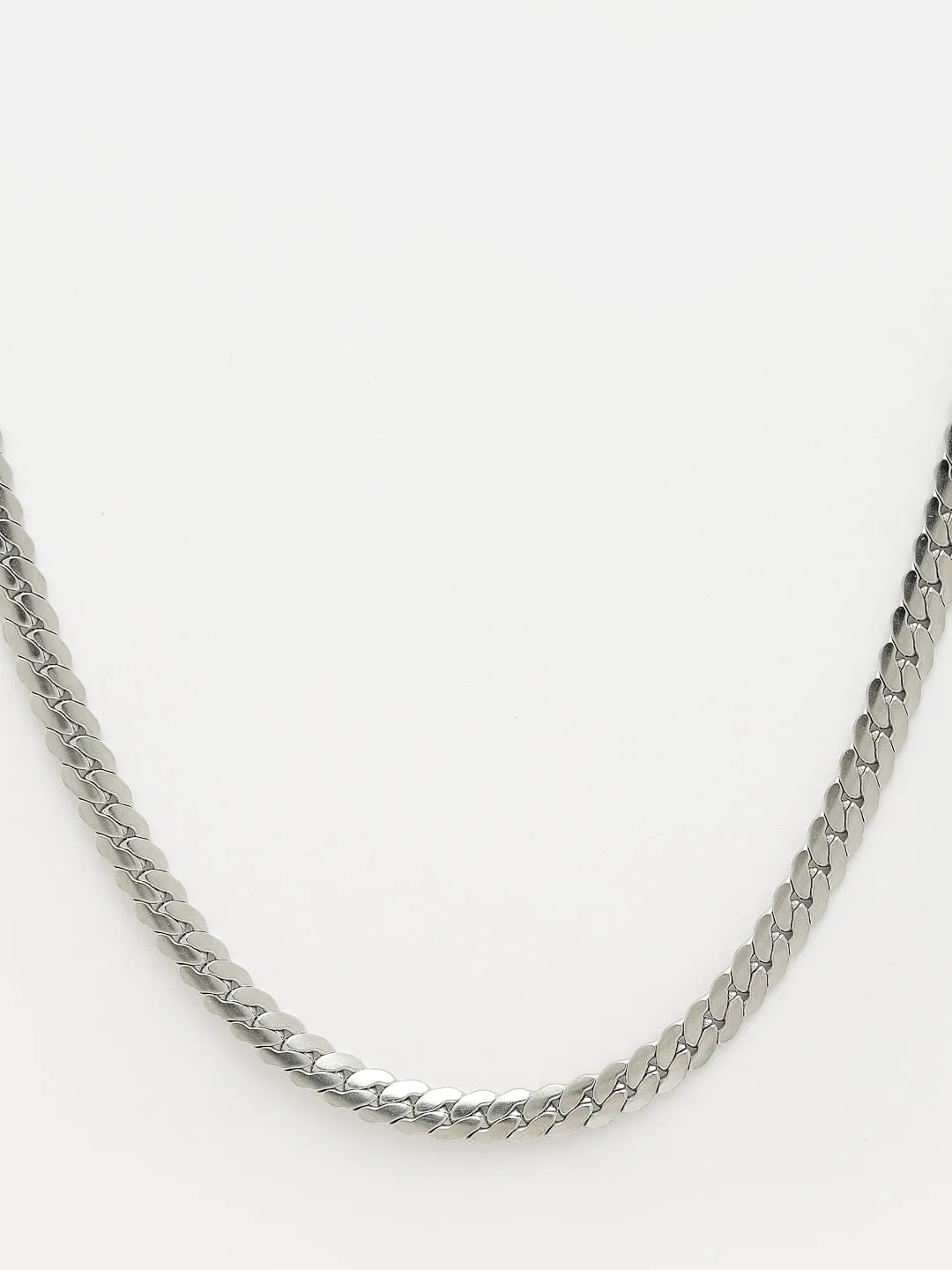 Men's Silver-Plated Stainless Steel Chain - NVR