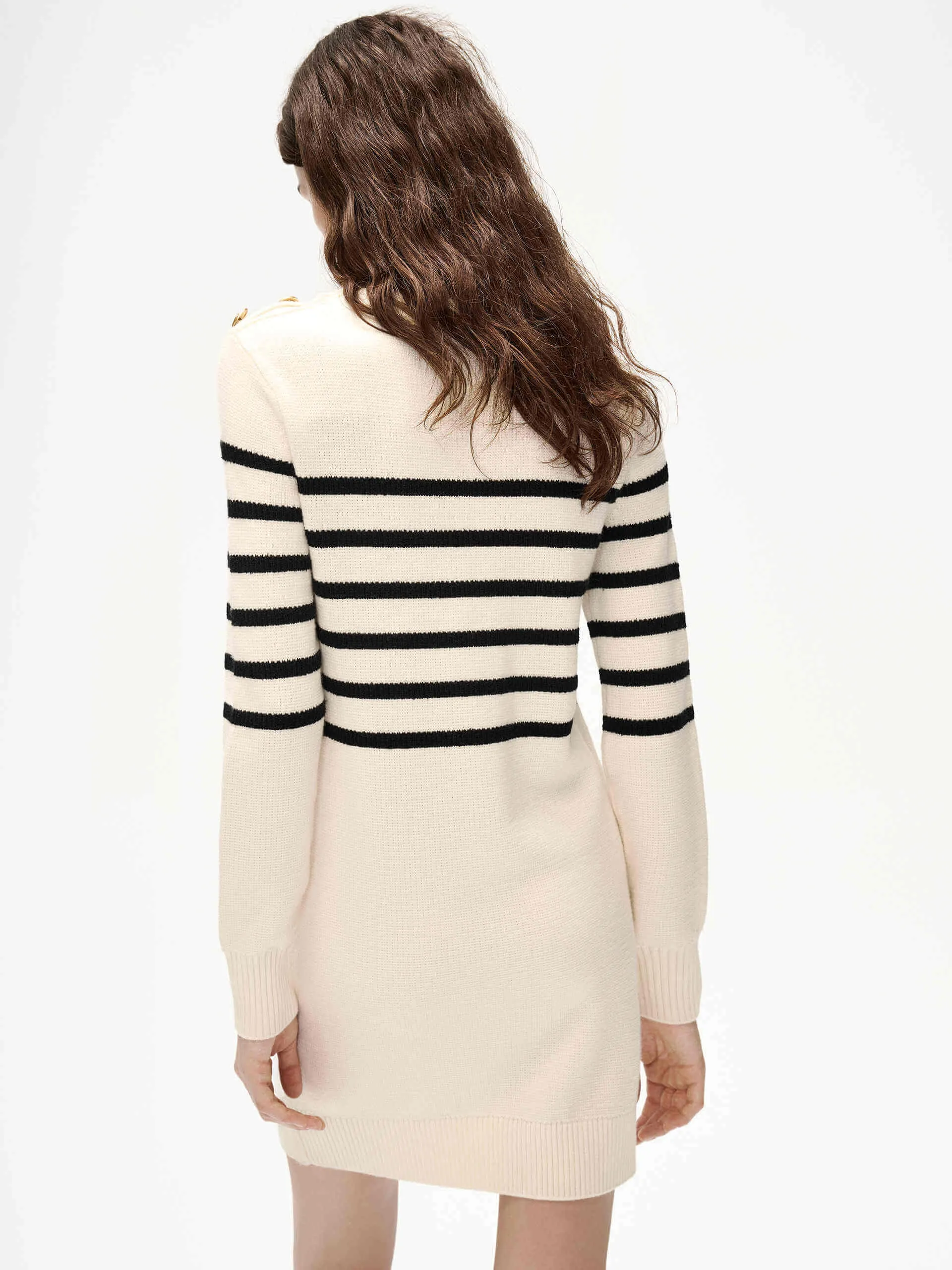 Merino Wool Stripes Dress